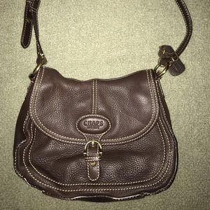 Chaps brown leather purse